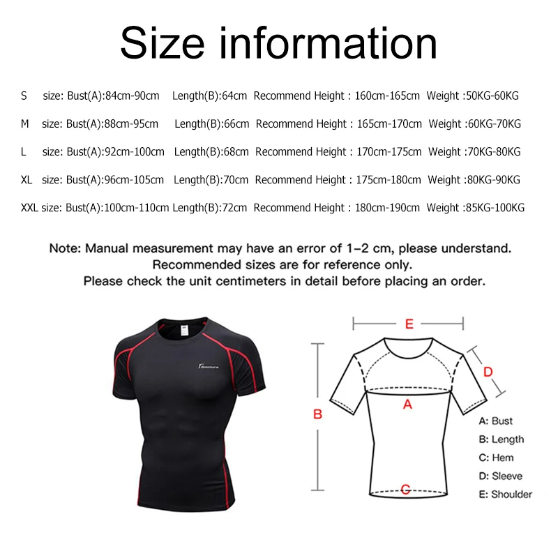 Компрессионная дышащая мужская футболка Queshark Pro для бега с коротким рукавом