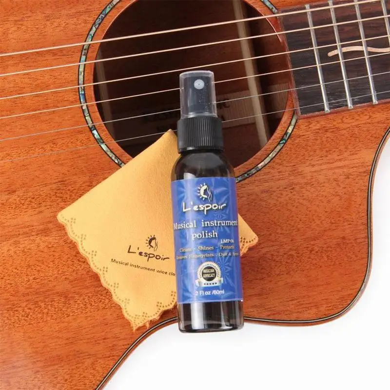 60 мл грифельная доска для гитары с маслом кормления лимоновое масло + салфетка