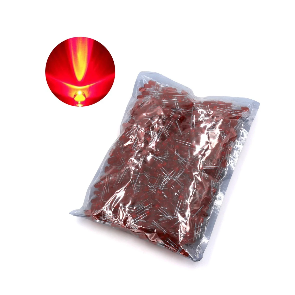 100 шт. F3 3 мм светодиодные 20 см Предварительно Проводные круглсветильник лампочки