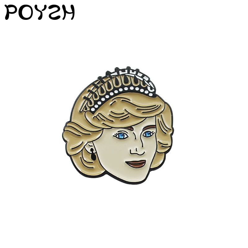 Брошь Принцесса Диана на лацкан Корона блонд Женская одежда сумки значки
