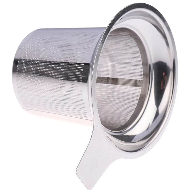 

1PCS Reusable Mesh Tea Infuser Stainless Steel Tea Strainer Metal Bag Filter Coffee Herb Spice Filter Diffuser Handle Tea Ball