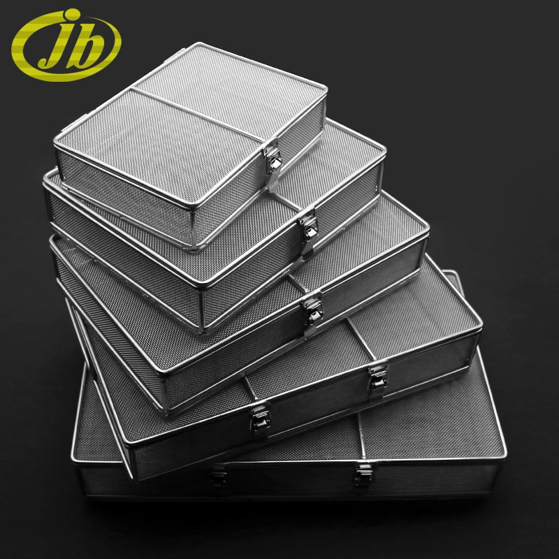 Medical disinfecting box cover band stainless steel monolayer high temperature disinfection of surgical instruments