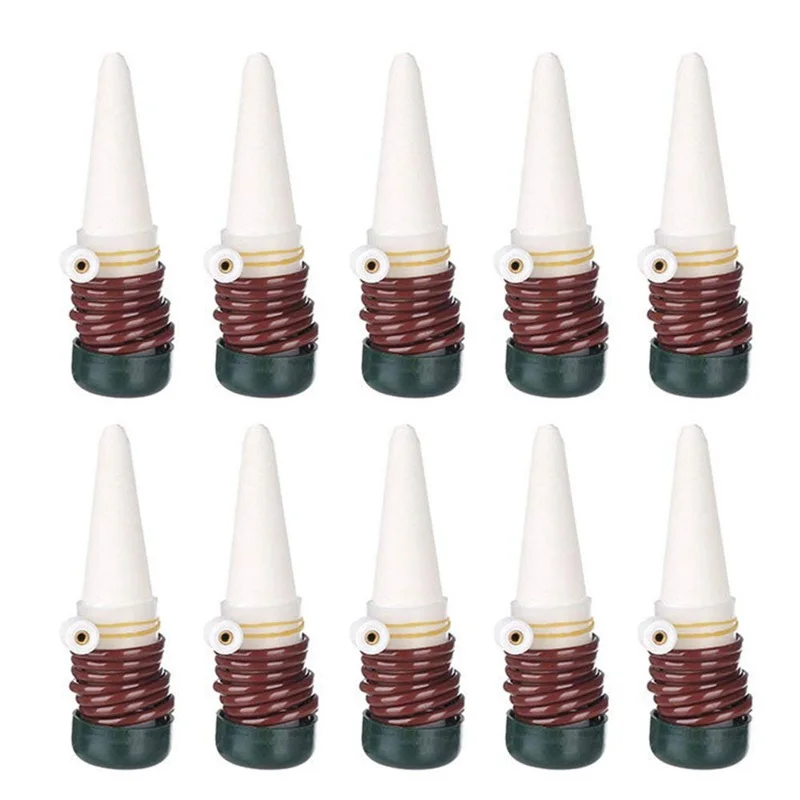 

Watering Stakes,10 Pack Indoor Automatic Drip Watering System Irrigation Equipment Tool For Plant Waterer Ceramic Probes Housepl