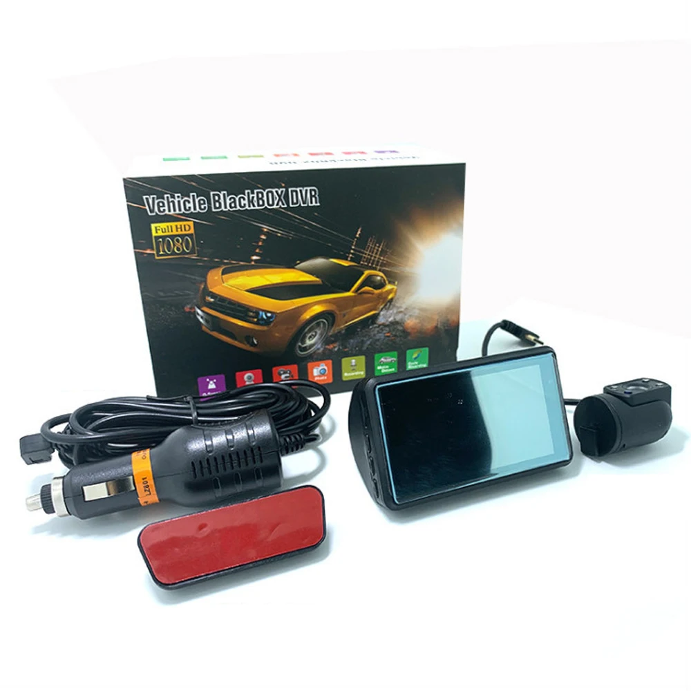 

FHD Car DVR Camera Dash Cam Dual Record Hidden Video Recorder Dash Camera 1080P Night Vision Parking Monitoring G-sensor DashCam