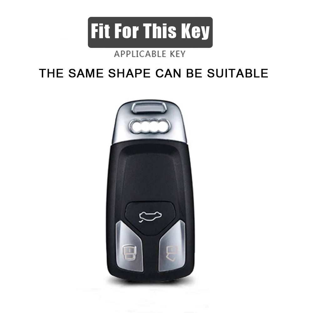 

Car Styling TPU Smart Cover Case For Audi A4 New A4L A5 A6L QT S5 S7 Q7 TTS Auto Protection Key Shell Accessories