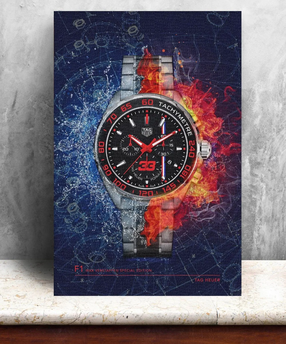 HD принты украшение для дома часы Rolex плакат на холсте картина воде огненное