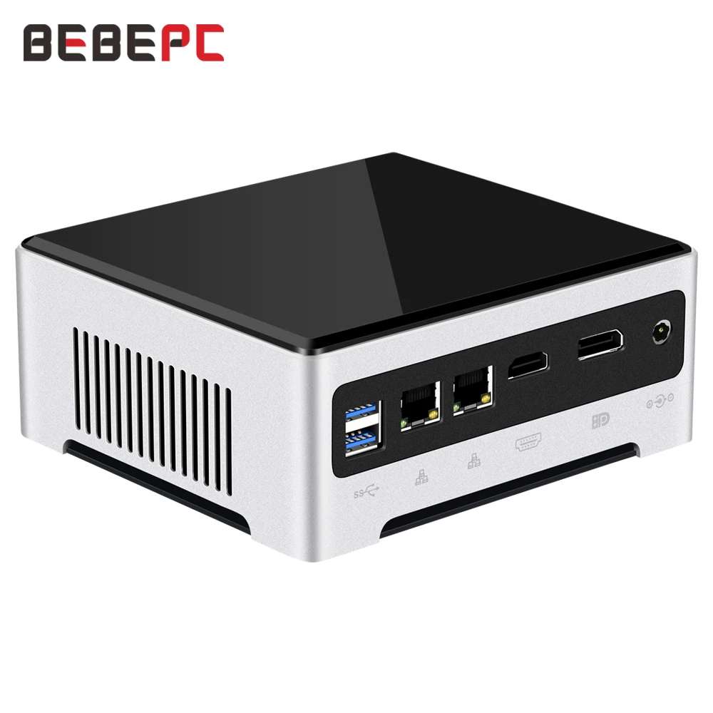 Вентилятор охлаждения Мини ПК Core i7 7820HQ i5 7300HQ DDR4 RAM M.2 SSD 2 * LAN Windows 10 двухдиапазонный