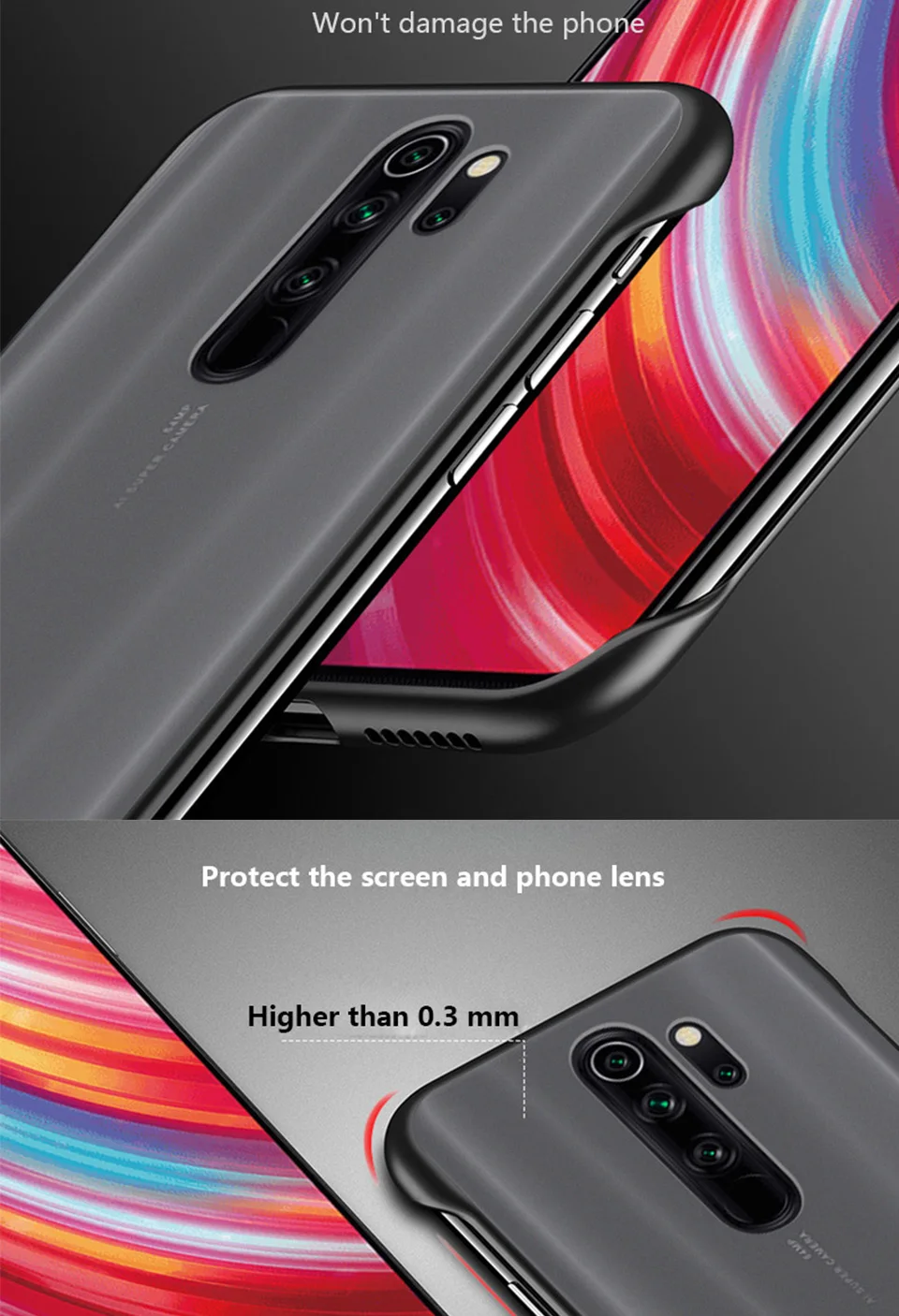 Чехол для телефона Xiaomi Redmi Note 7 8 Pro Чехол без рамки для Redmi 8 8A 7A Note 5 Прозрачный матовый чехол
