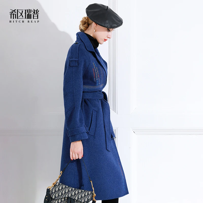 

High End Thickened Alpaca Wool Double-Sided Pure Wool Coat Women's Cashless Winter Longer Than Knee