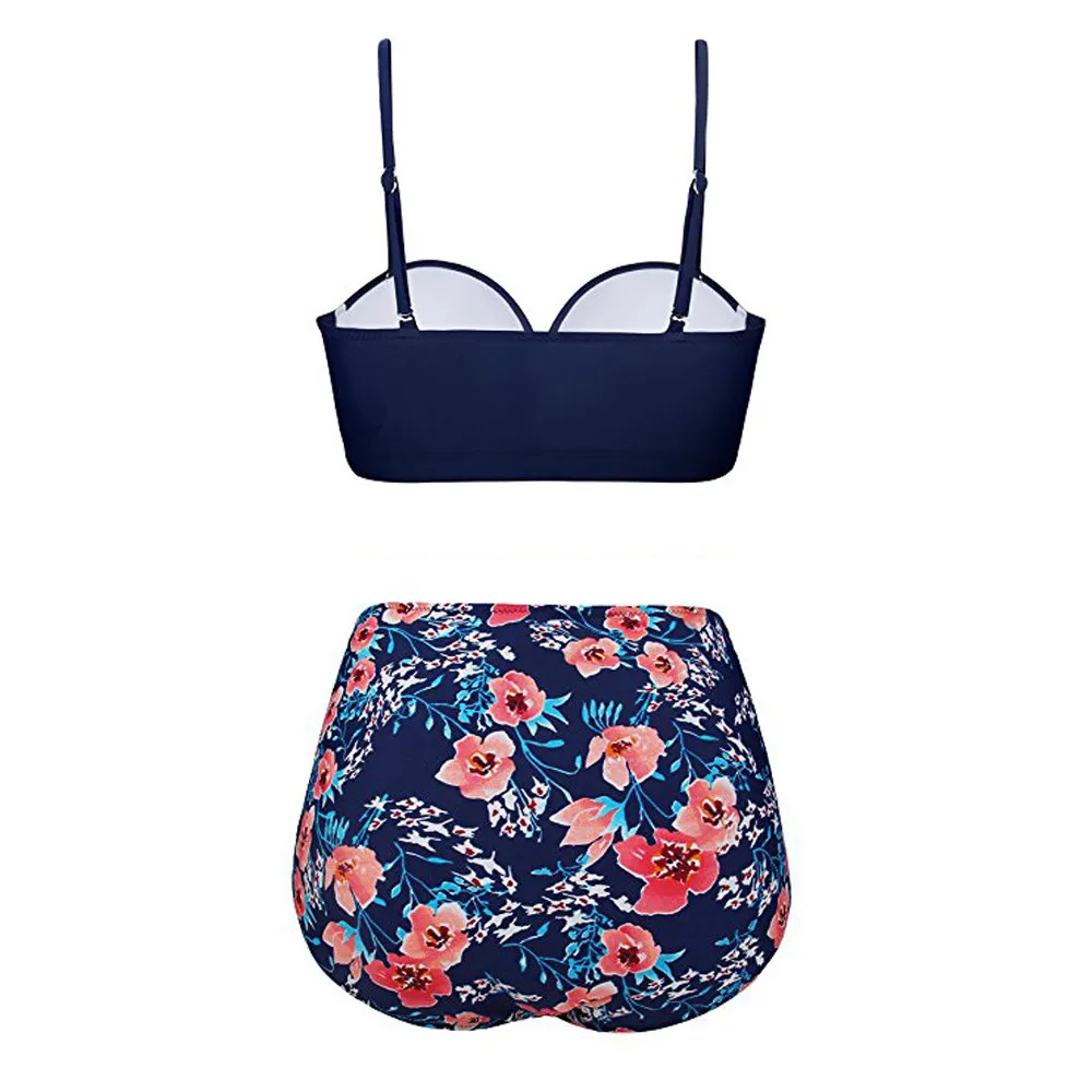 

Sexy High Waist Bikini 2021 Halter Neck Swimwear Women Swimsuit Female Bikini Set Backless Bodysuit Bathing Suit Summer Biquini