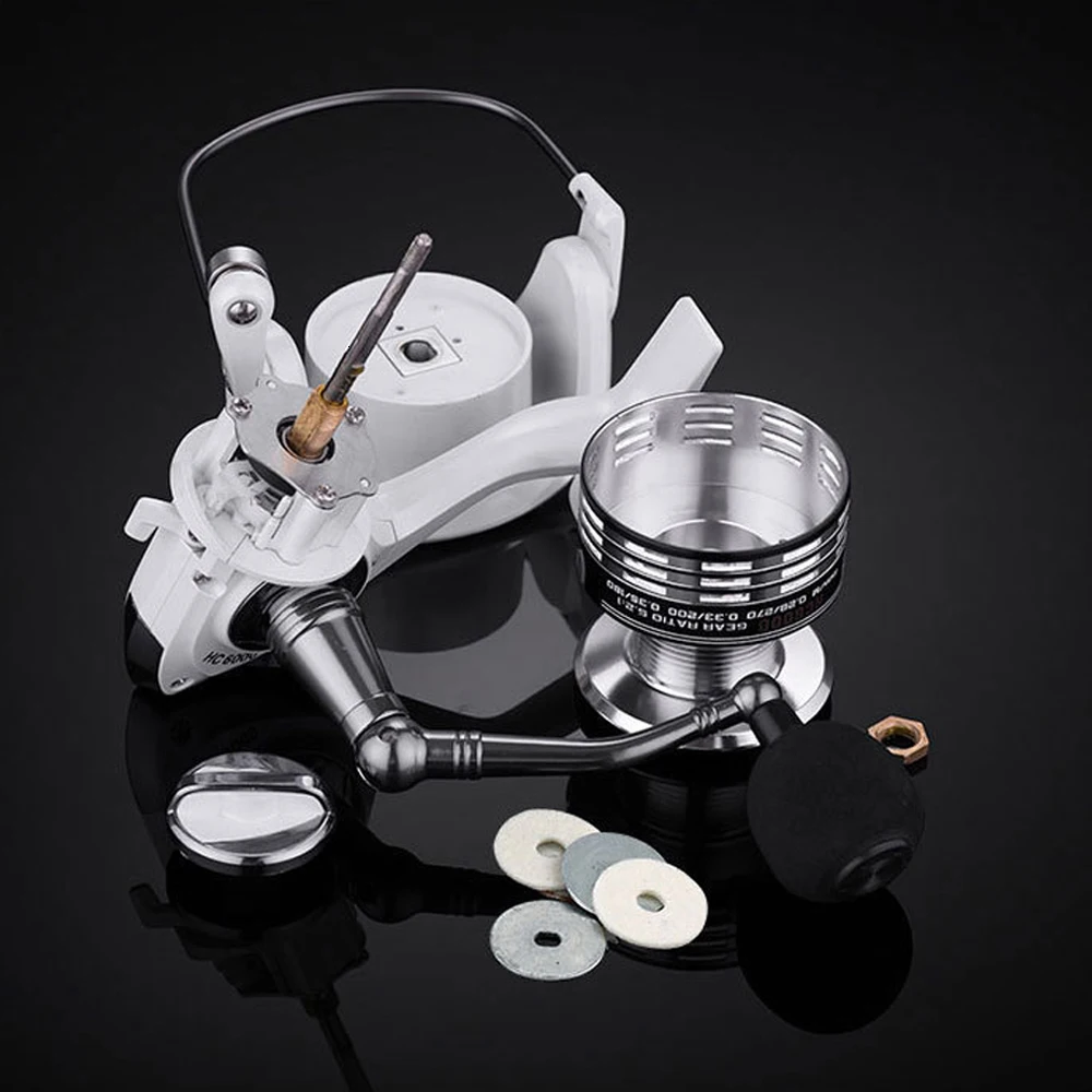 Катушка для спиннинга катушка алюминиевая 5 2: 1 Шестерни соотношение Рыболовная