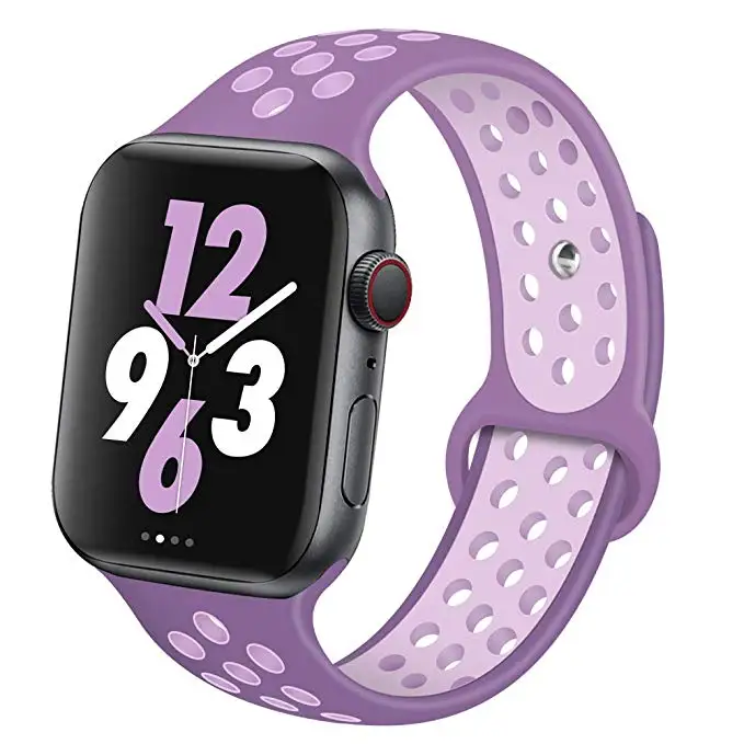 6 Ремешок для Apple Watch 4, 3, 2, 1, 42 мм, 38 мм, 40 мм, 44 мм, браслет, силиконовый ремешок для iwatch sports series 4, 3, 2 и 1 - Цвет ремешка: 6