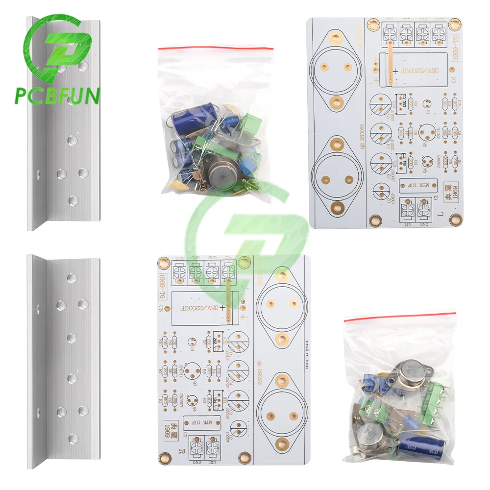 Плата усилителя мощности класса A для аудиосистемы 12-35 В постоянного тока 1969