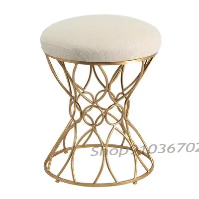 Скандинавский роскошный стул для макияжа тканевый подвесной столик спальни