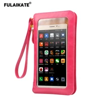 fulaikate 5 2 6 9 crazy horse wallet universal bag for iphone12 lanyard holster touch screen case for hw p40 lite p30pro sm s20