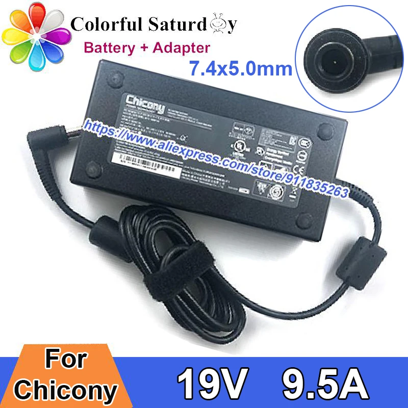 Фото Оригинальный адаптер питания A12-180P1A 19 В 9,5 А для MSI GL73 8SE-010 8RC-032 8RD-282 GP73 8RE-033FR 8RE-674AU GTX1060, зарядное устройство для ноутбука №1