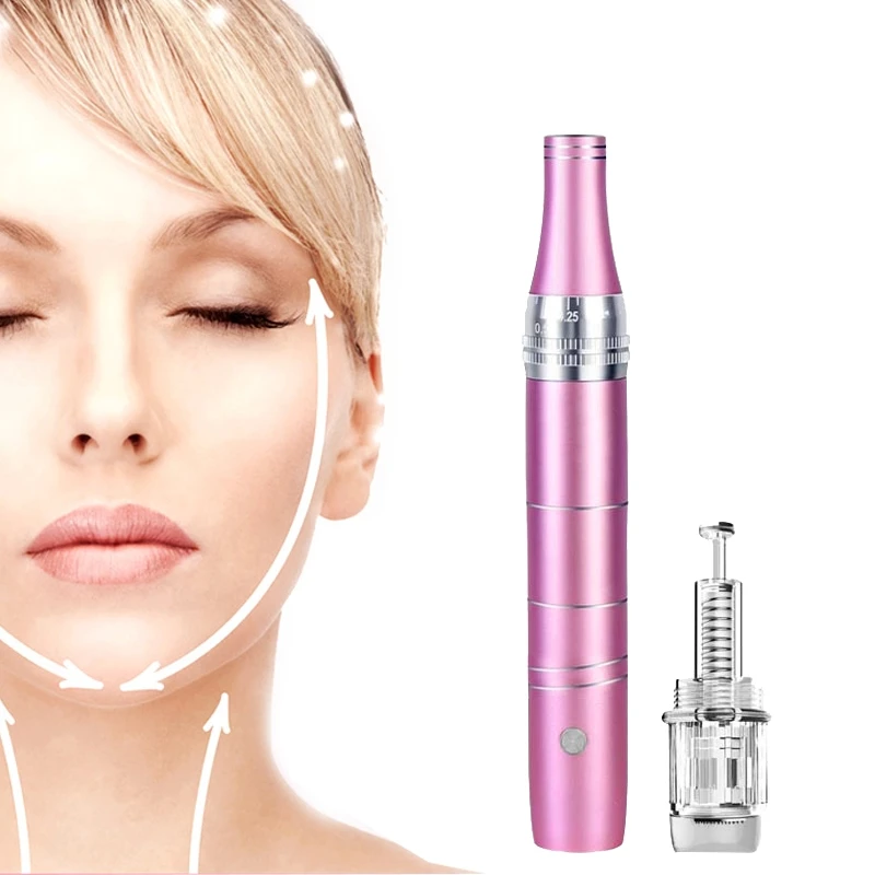 Электрический дермапен микро крошечные иглы Уход за кожей лица терапия удаления