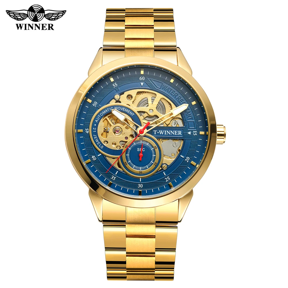 

Top Brand Winner Mens Mechanical Watches Fashion Luxury Self-Winding Wristwatch Automatic Waterproof Clock Relogio Masculino