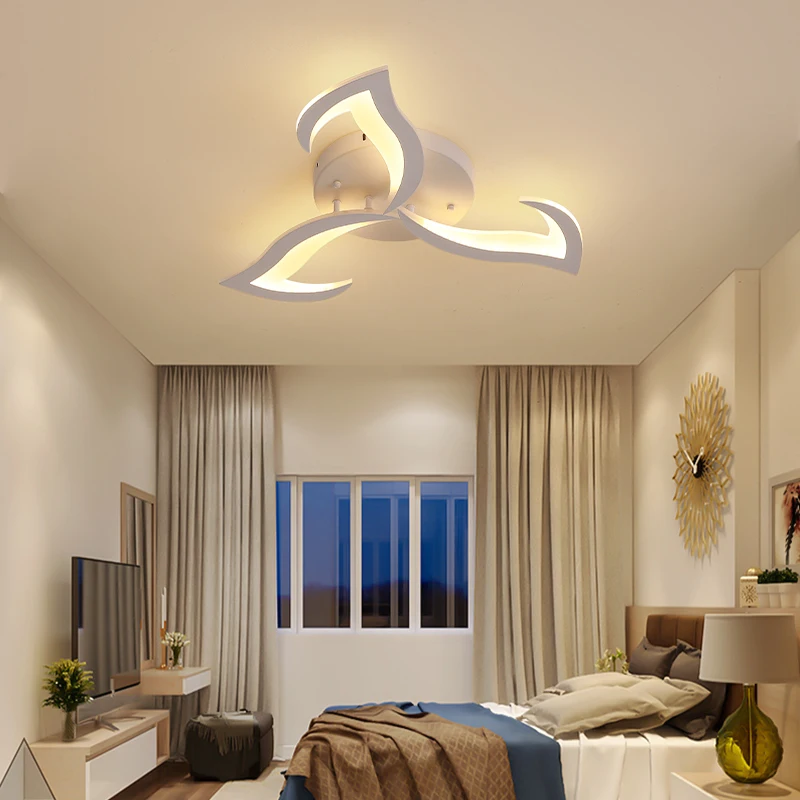 $43.65 Modern led Ceiling Lights Lamp For Living Room Bedroom Study Room by sala Modern Led Ceiling Lamp Fixtures 90-260V