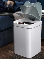 automatic trash can bathroom luxurylarge capacity smart sensor trash can cover living room cubo basura household product dg50wb