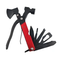 multifunctional ax outdoor hammer multitool 11 in 1 folding mini knife saw screwdrivers