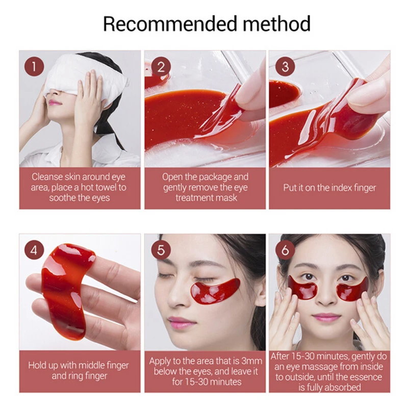 Коллагеновые патчи для глаз с 24 каратным золотом против темных кругов и мешков