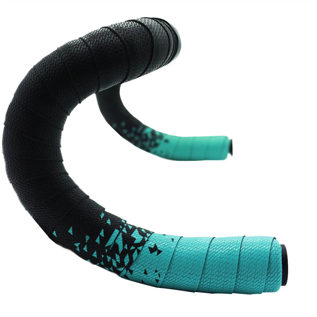 

2Pcs Bianchi Green Bicycle Handlebar Tapes Breathable PU EVA Bent Cycling Handlebar Belt Wrap With Plugs Soft Racing Accessories