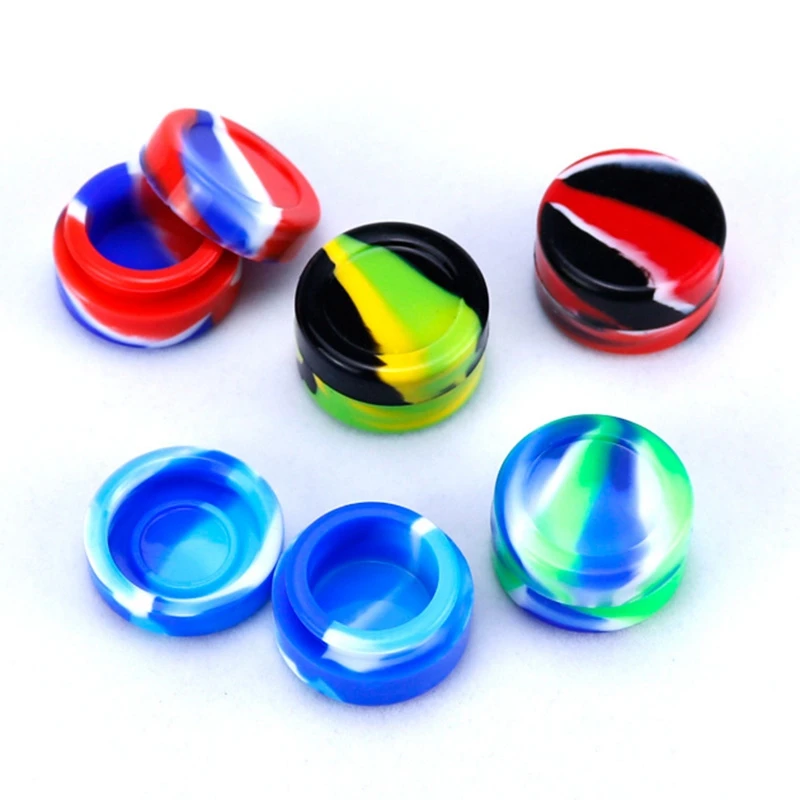 1 шт 5 мл силиконовая Емкость для воска dab электронных сигарет крем силиконовые