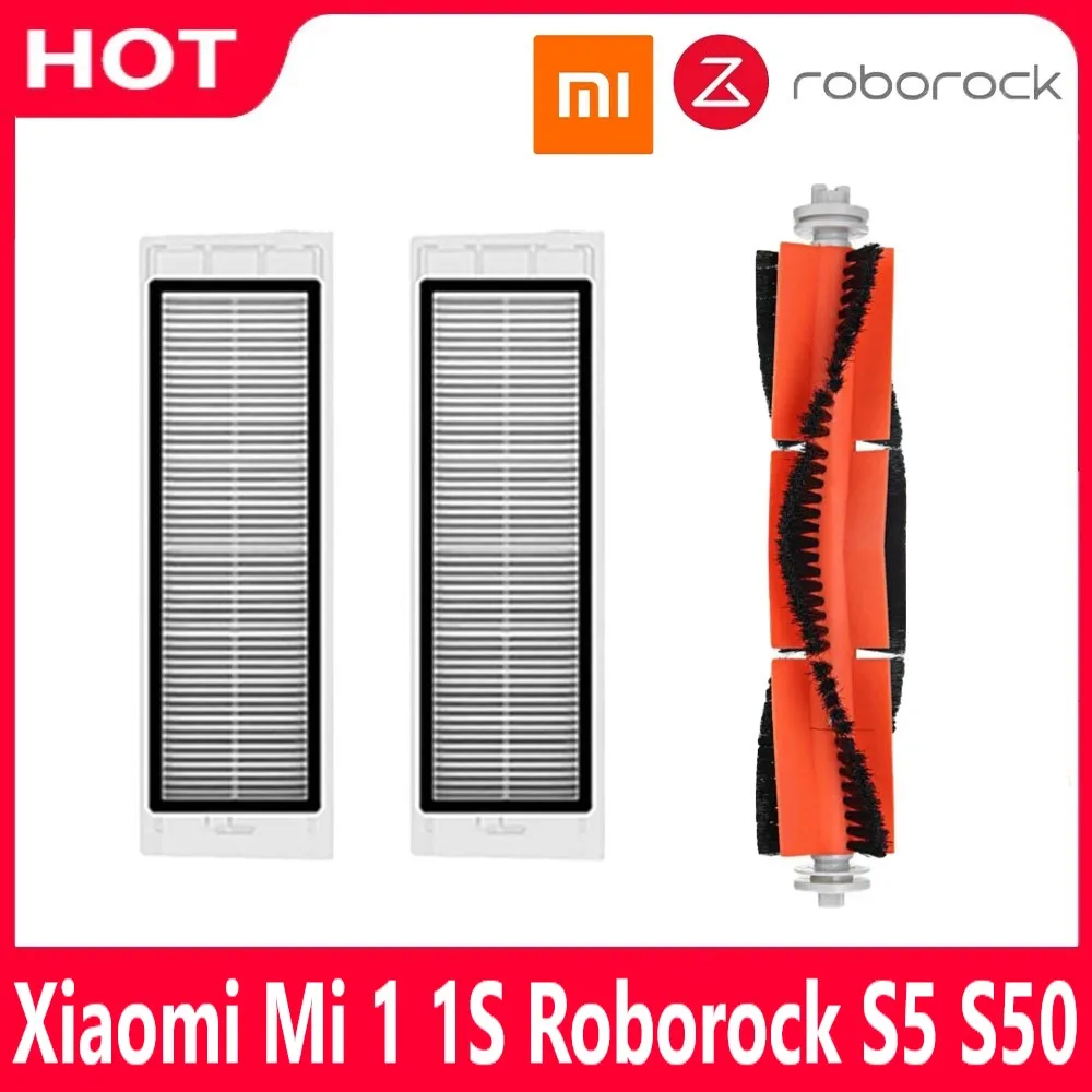 

Аксессуары для пылесоса Xiaomi 1s 1st Robot Roborock S50 S6 S5 Max, HEPA фильтр, основная щетка, боковая щетка, фильтры для резервуара для воды