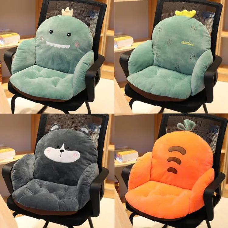 

Cartoon Chair Cushion Lumbar Back Support Thicken Seat Pad Pillow for Beach Home Office Seat Chair Buttocks Pad подушки