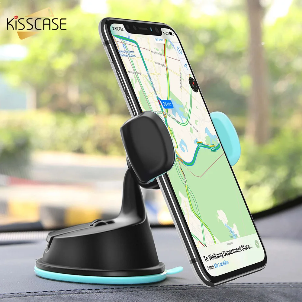 Kisscase 2 в 1 Автомобильный держатель Подставка для iPhone 7 6 6S плюс 5 5S SE Samsung Galaxy S8 S7 Xiaomi