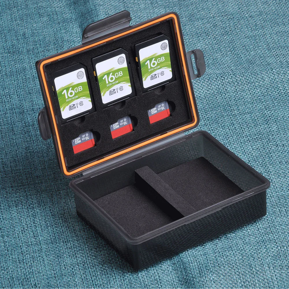 Black Battery Storage Case SD TF Memory Card for Canon LP-E17 LP-E12 LP-E10 Sony NP-FW50 NP-FV50 Fuij NP-W126 |