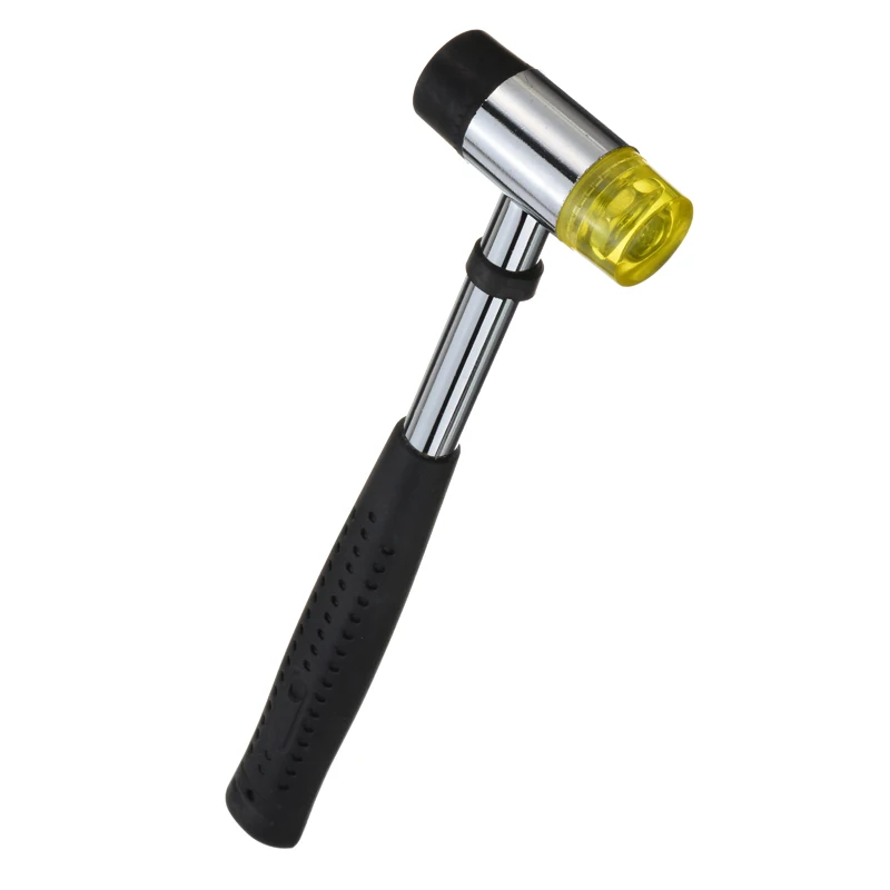 Резиновый молоток 25 мм двухсторонний с круглой головкой нескользящая ручка