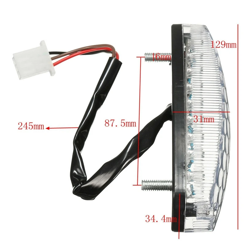 LED Rear Tail Brake Light for 50 70 110 125Cc ATV Quad TaoTao Sunl Chinese | Автомобили и мотоциклы