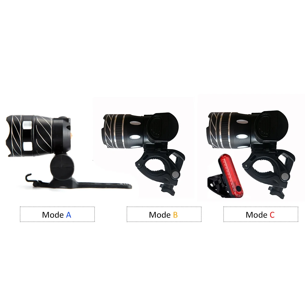 

Bike Light Bicycle Front Light Bike USB Rechargeable Light Waterproof Highlight Warning Light for Mountain Road Bike Flashlight