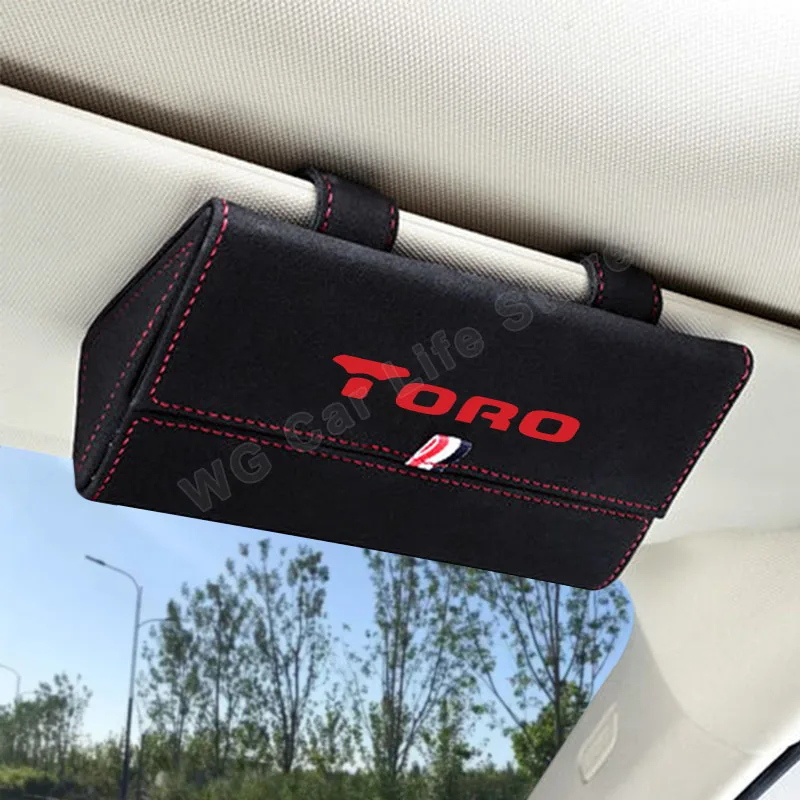 

Car Sunglass Holder For Fiat Toro Car Sunglasses Case Sun Visor Vehicles Interior Accessories
