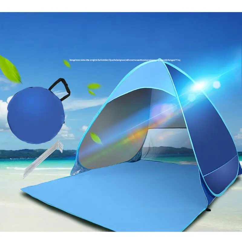 

2020 Upgrade Beach Tent UV Sun Shelter Waterproof Lightweight Beach Sun Shade Canopy Cabana Beach Tents Fit 2-3 Person X7JD