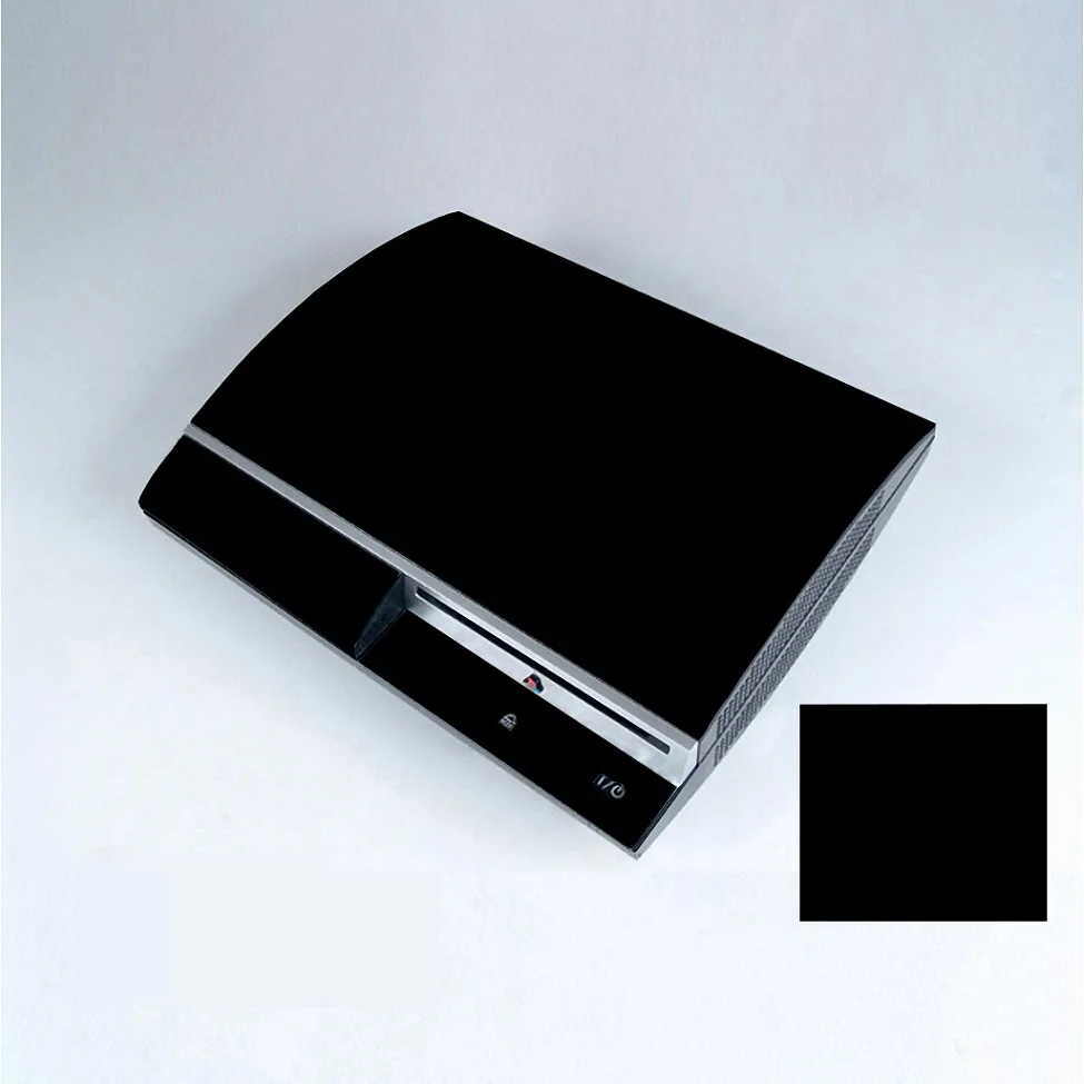 PS3-Black Десять чистый сплошной цвет виниловая кожа Наклейка протектор для sony PS3 fat playstation 3 Скины Наклейка s - Цвет: PS3-Black