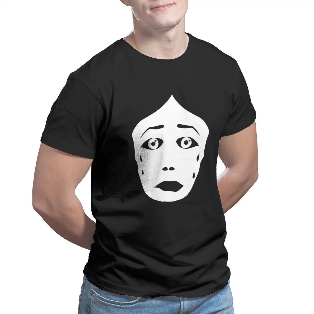 

Men's T-shirts Masked T-Shirt Vintage Funny Short Sleeve Sleeve Streetwear Hip-Hop Men Clothing 32751