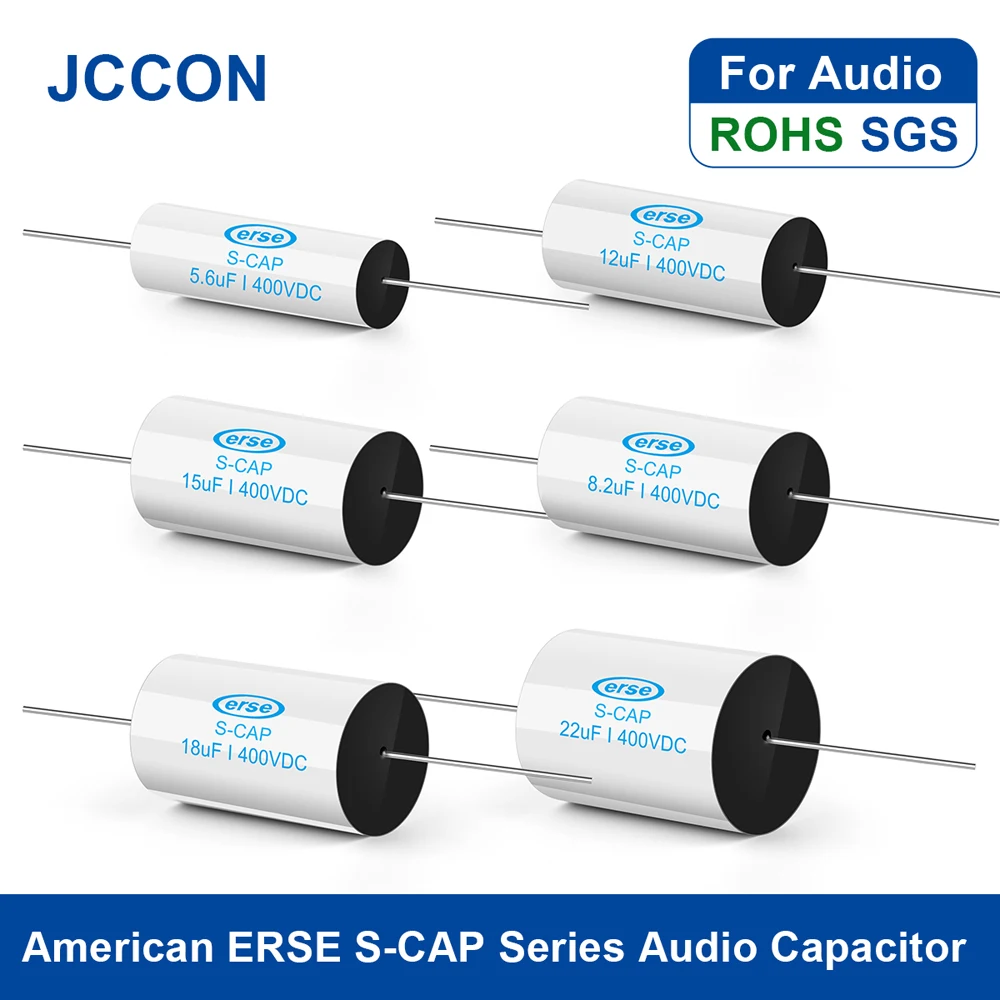 

2Pcs American ERSE S-CAP Series Audiophile Metallized Polypropylene Film Capacitor 250V 400V 630V 0.10~22µF Frequency-Divided