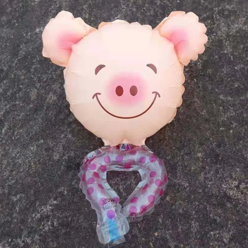 pig 50 шт./лот воздушный шар на запястье Детские вечерние принадлежности, подарок на день рождения браслет мультфильм животных классическая игрушка воздушные шары - Цвет: pig