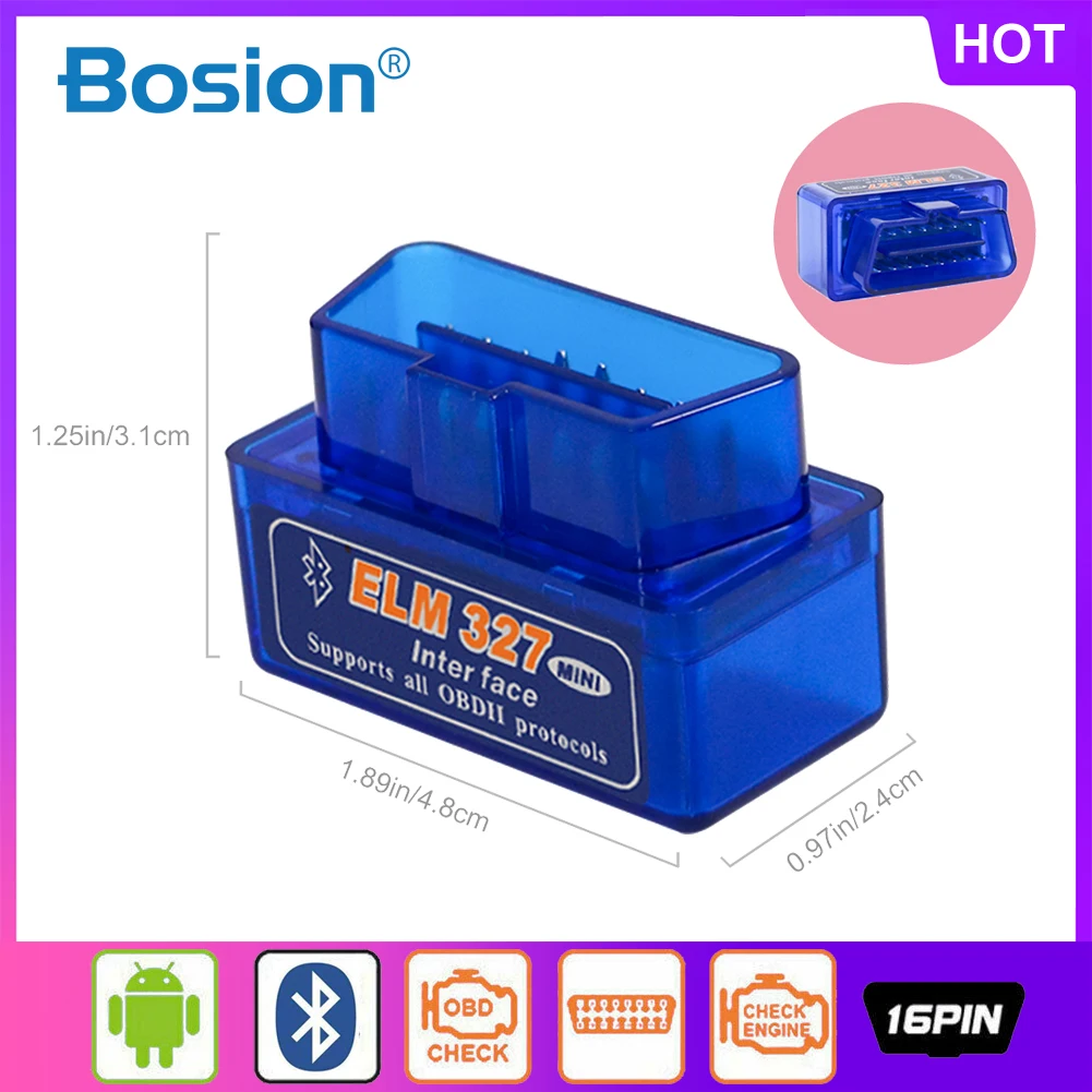 

OBD2 сканер ELM327 Bluetooth OBD OBD2 диагностический инструмент для Android Torque ELM 327 автомобильные аксессуары считыватель кодов