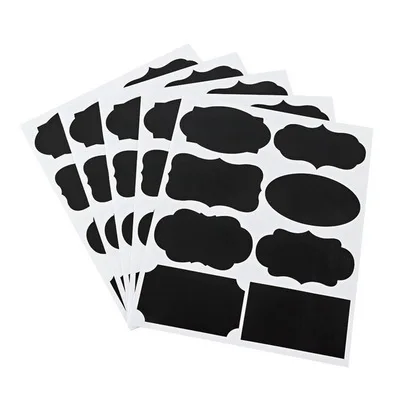 5pcs Sticker 1 шт., кухонный холодильник, коробка для лапши, контейнер для крупы с крышкой, пластиковый контейнер, контейнер для хранения продуктов, кухонные сосуды для хранения - Цвет: 5pcs Sticker