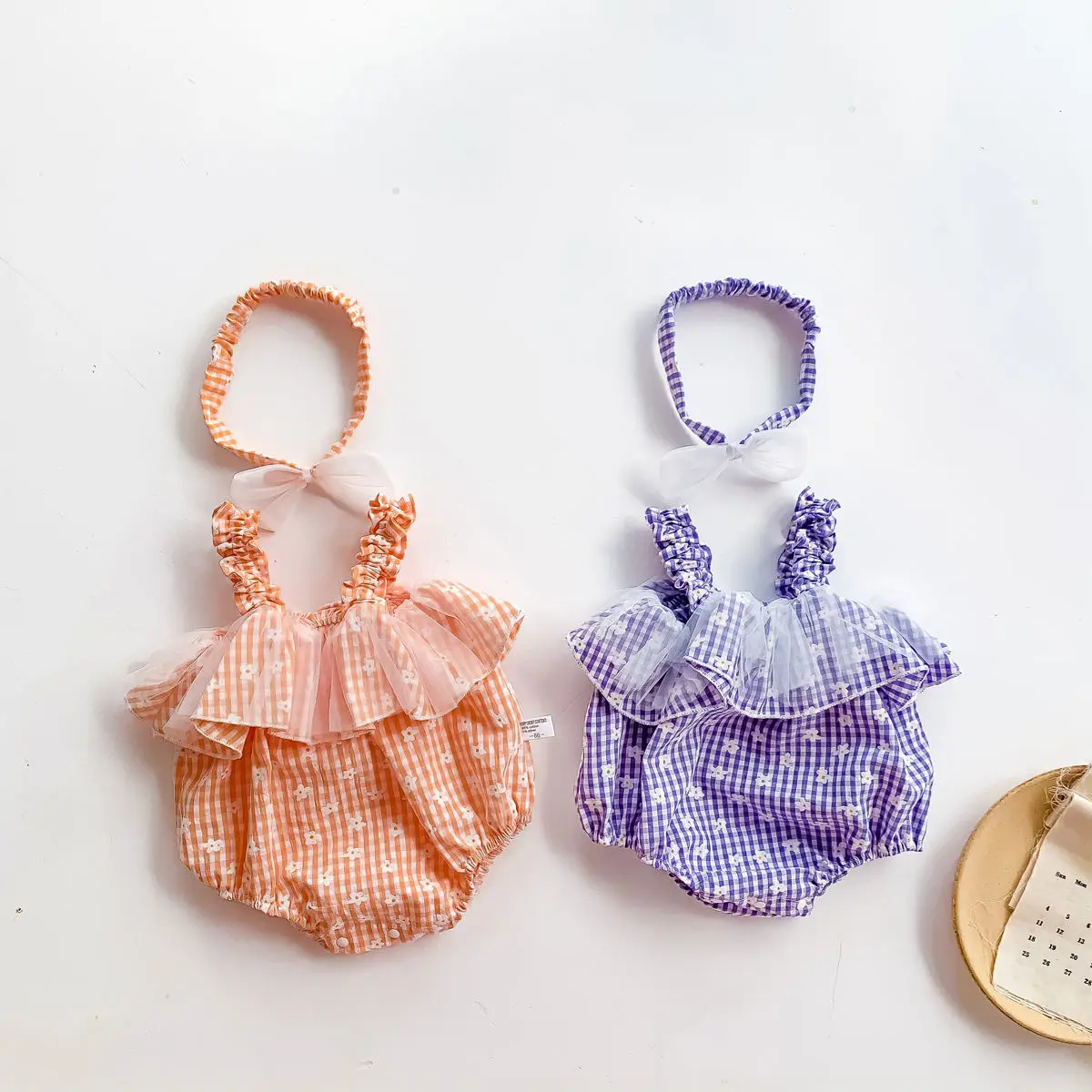 

2021 Summer New Baby Girl Western Style Princess Camisole Bag Fart Clothes Baby Onesie Thin Section Send Hairband