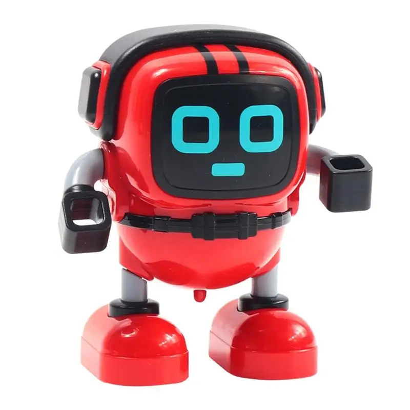 

DIY Robot Gyro Toy Mini Robot Pull Back Inertia Creative Stunt Spinning Scooter Top Puzzle Early Education Toy for Children
