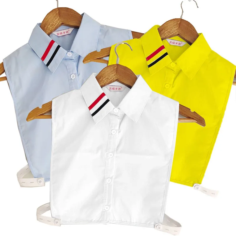 Новые женские белые съемные ошейники для женщин накладные воротники карамельных