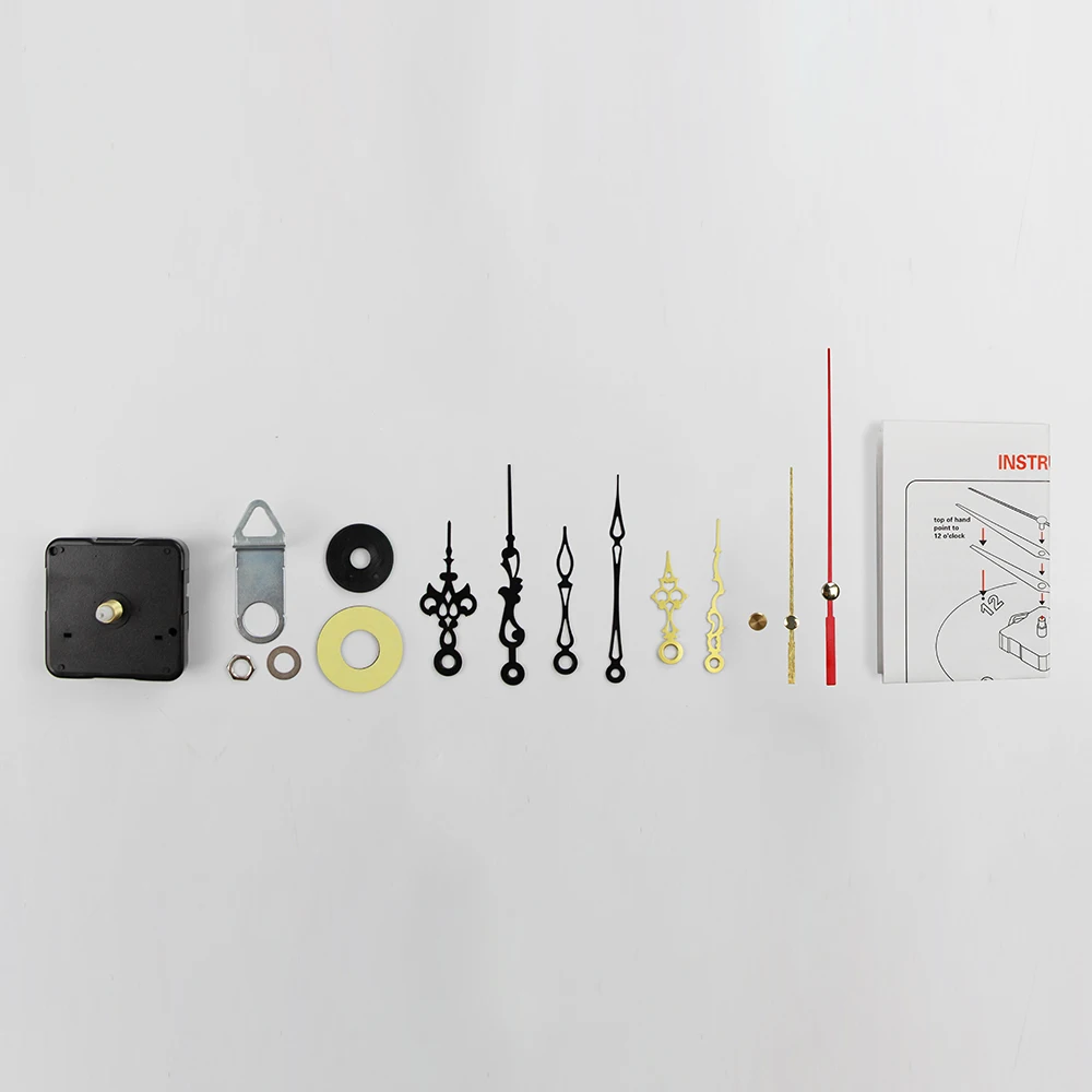 

Quartz Clock Movement Mechanism Hands Clock Repair Tool Parts Kit Set DIY Wall Clock Replacement Kit Silent Large Wall Clock