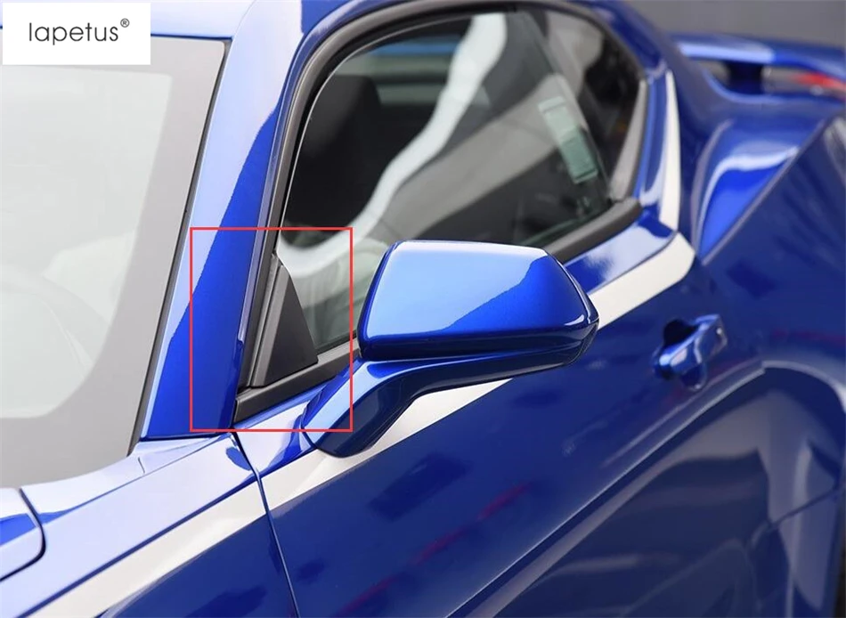 Lapetus аксессуары для Chevrolet Camaro столб A окно передняя дверь треугольная оправа формовочная крышка комплект отделка 2 шт
