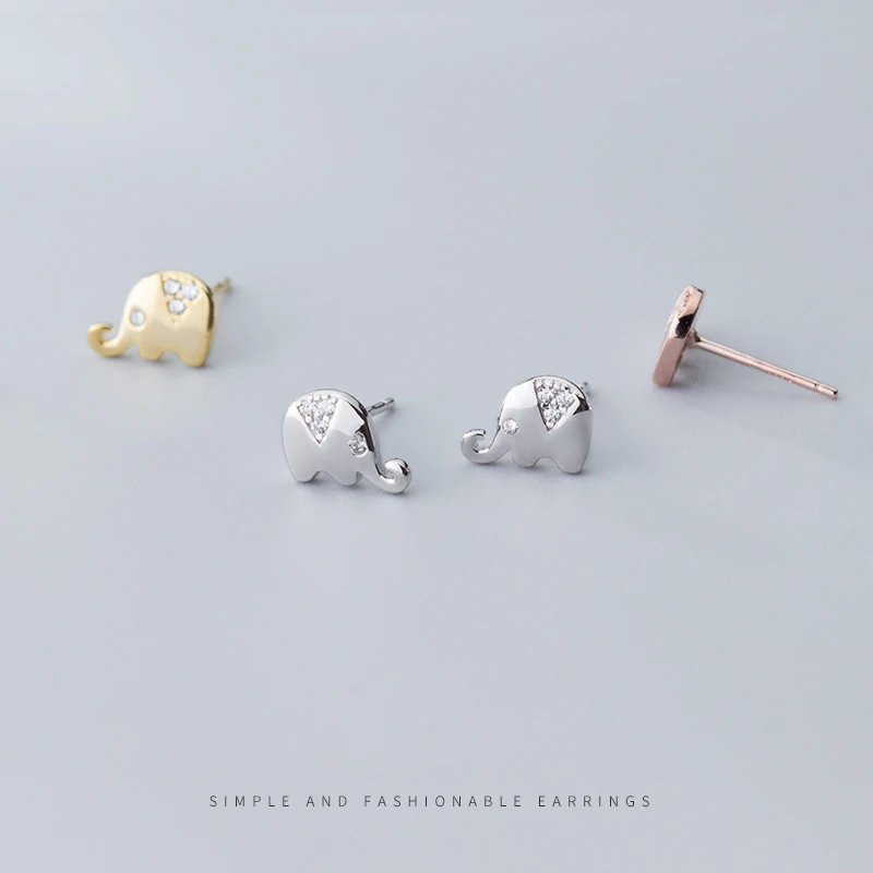 MODIAN 3 Цвет классические блестящие циркониевые милые маленькийе серьга гвоздик