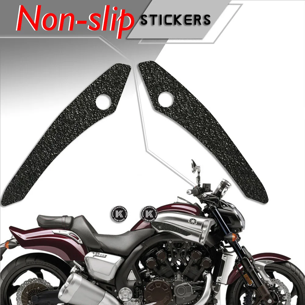 

Motorcycle Tank Pad Tank grip friction protector Non-slip decals Waterproof sticker Knee Pads for YAMAHA 2009-2018 VMAX